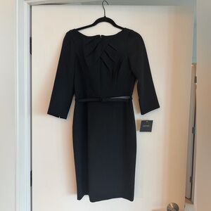 Ellen Tracy Black Dress with Belt NWT